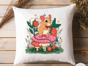 Cottage Mouse Cushion