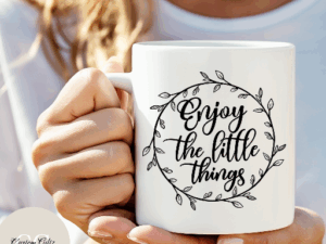 Enjoy the little things mug