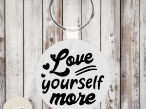 Love yourself more Keyring