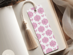 Pink Roses Bookmark